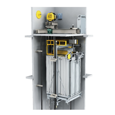 SS Hairline High Speed Passenger Elevator 8 To 15 People VVVF Hydraulic Passenger Lift