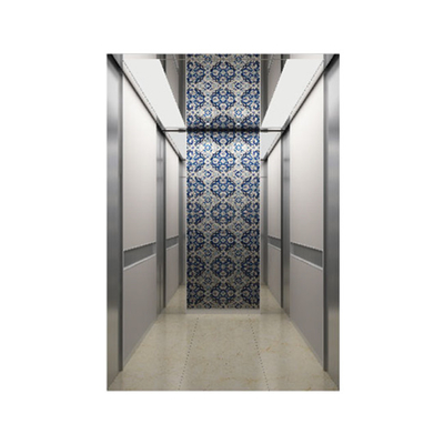 SS Hairline High Speed Passenger Elevator 8 To 15 People VVVF Hydraulic Passenger Lift